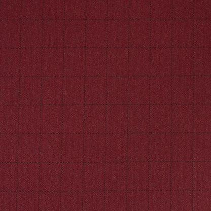 SCHUMACHER  PATTERSON FLYNN THOMPSON MERINO WINDOWPANE WOVEN WOVEN SCARLET   - 85293