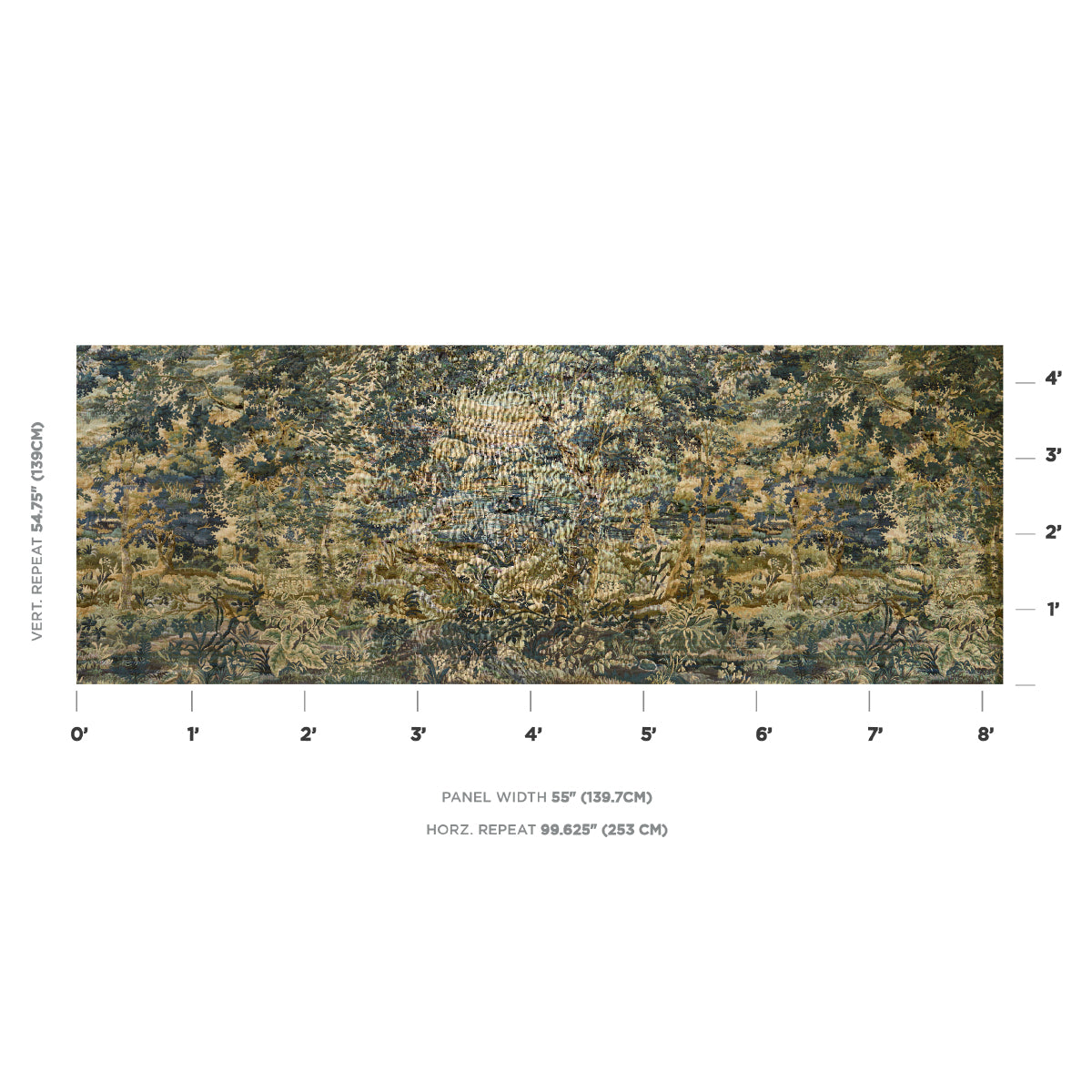 SCHUMACHER  SCHUMACHER MASTERPIECES FLEMISH TAPESTRY WOVEN WOVEN VERT   - 85370