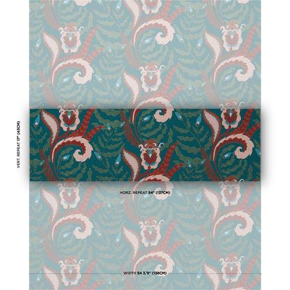 SCHUMACHER  LAURA GONZALEZ JAIPUR FANTAISIE WOVEN WOVEN TURQUOISE   - 85490