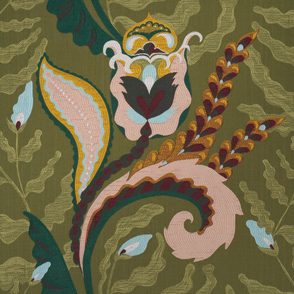 SCHUMACHER  LAURA GONZALEZ JAIPUR FANTAISIE WOVEN WOVEN MOSS   - 85491