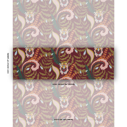 SCHUMACHER  LAURA GONZALEZ JAIPUR FANTAISIE WOVEN WOVEN AUBERGINE   - 85492