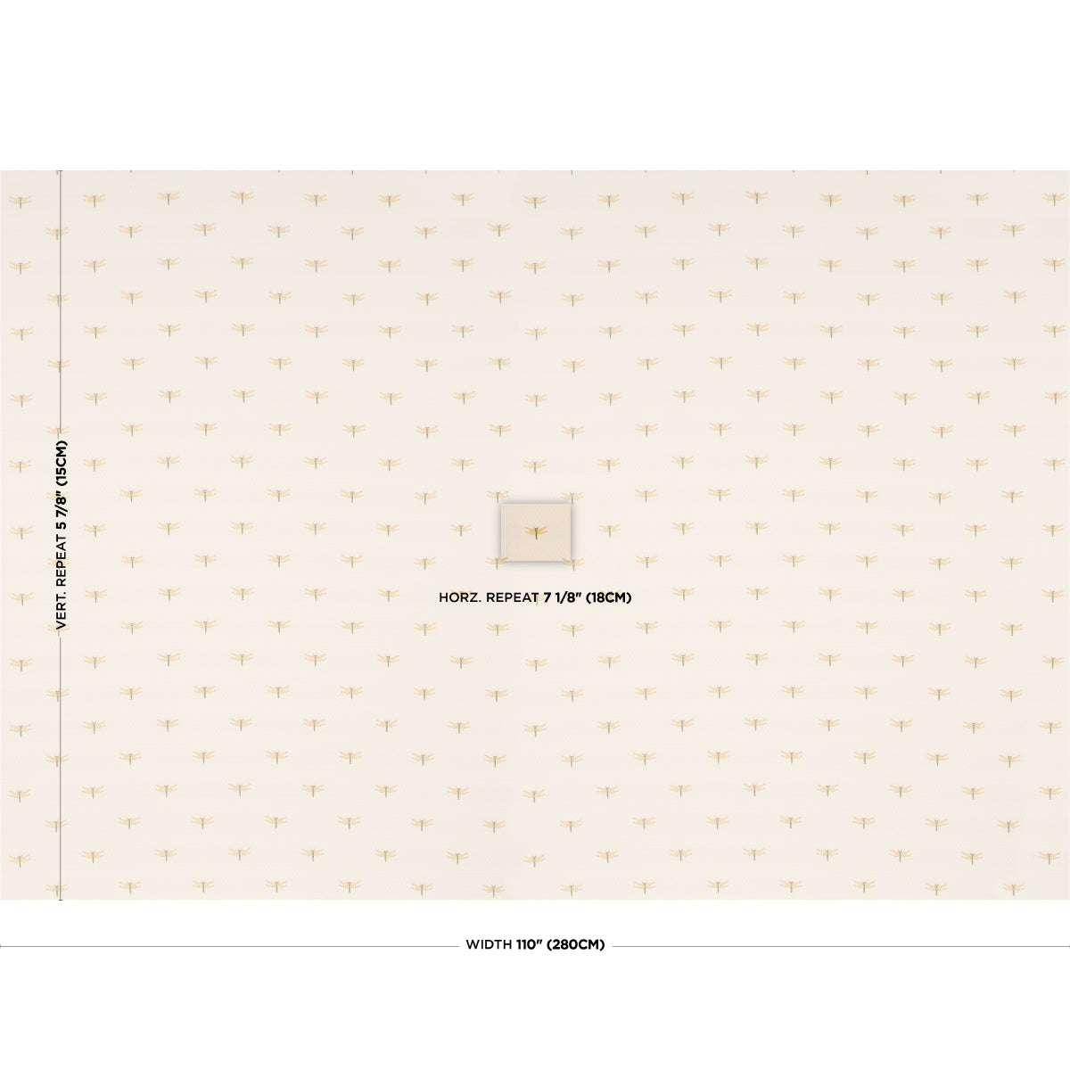 SCHUMACHER  A COUNTRY LIFE DRAGONFLIES WOVEN WOVEN OCHRE   - 85530