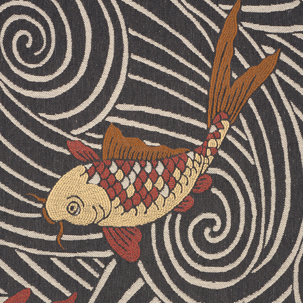 SCHUMACHER  RHYTHM IN MOTION KOI FISH WOVEN WOVEN MIDNIGHT   - 85590