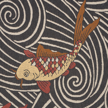 SCHUMACHER  RHYTHM IN MOTION KOI FISH WOVEN WOVEN MIDNIGHT   - 85590