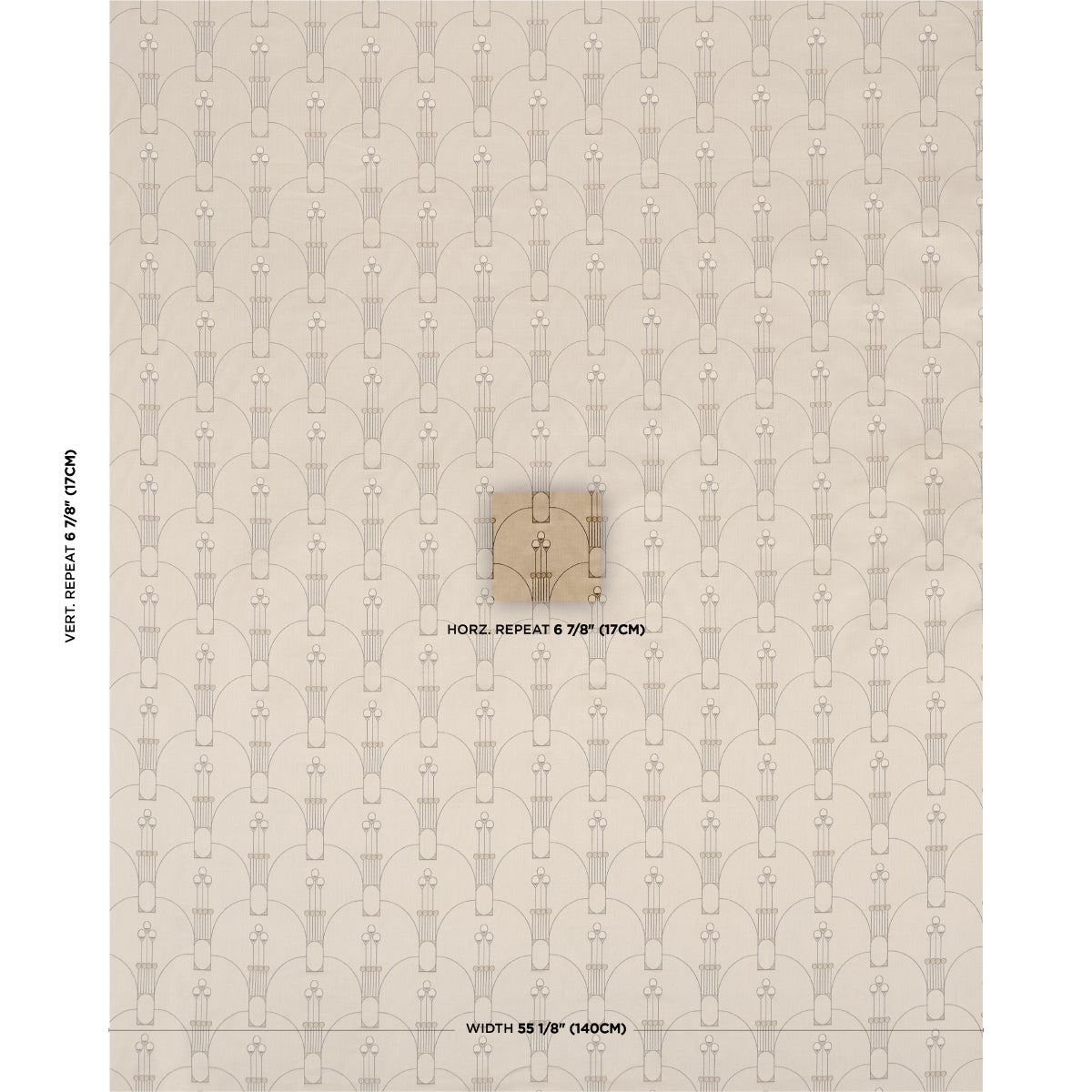 SCHUMACHER  RHYTHM IN MOTION SWANSON SCALLOP WOVEN WOVEN PEWTER   - 85600