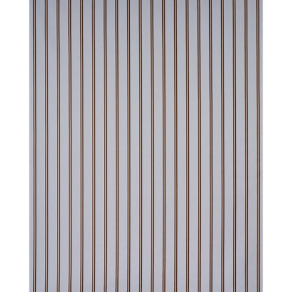 Close-up of thin copper-toned vertical slats creating a striped decorative wall panel.