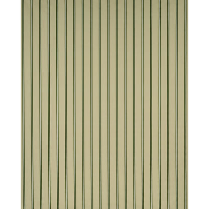 Olive green vertical striped wallpaper with narrow dark lines, modern textured decor.
