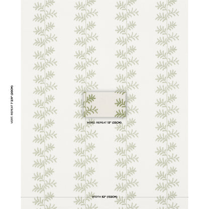 SCHUMACHER  NEW TRADITIONAL ELOISE EMBROIDERY WOVEN WOVEN SAGE   - 85630