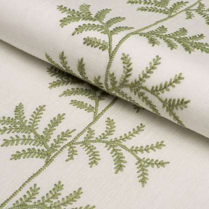 SCHUMACHER  NEW TRADITIONAL ELOISE EMBROIDERY WOVEN WOVEN SAGE   - 85630