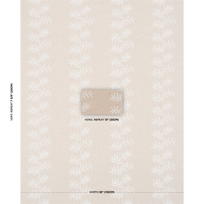 SCHUMACHER  NEW TRADITIONAL ELOISE EMBROIDERY WOVEN WOVEN NATURAL   - 85631