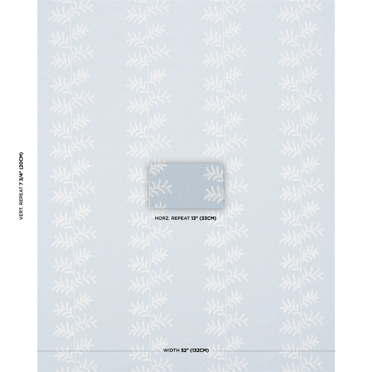 SCHUMACHER  NEW TRADITIONAL ELOISE EMBROIDERY WOVEN WOVEN SKY   - 85632