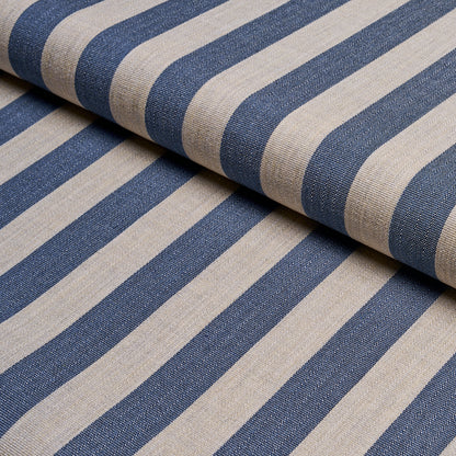 SCHUMACHER  INDOOR/OUTDOOR STRIPES HANSON INDOOR/OUTDOOR STRIPE WOVEN WOVEN NAVY   - 85803