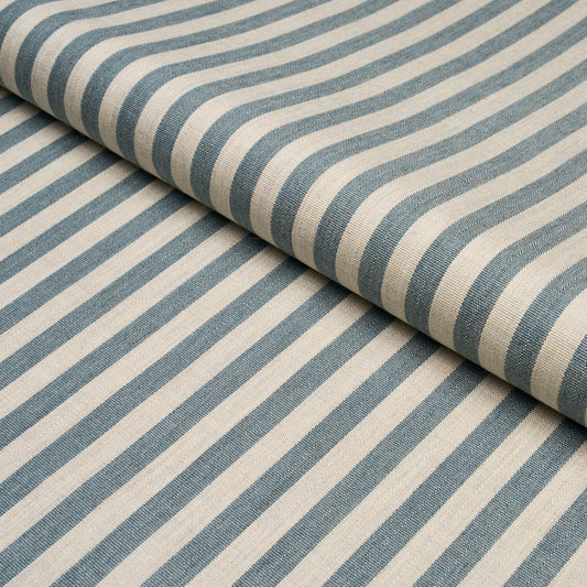 SCHUMACHER  INDOOR/OUTDOOR STRIPES HANSON INDOOR/OUTDOOR STRIPE NARROW WOVEN WOVEN TEAL   - 85813