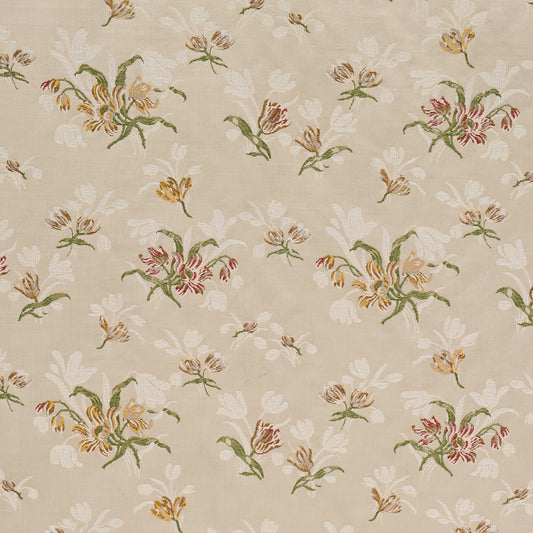 SCHUMACHER  WILLIAMSBURG SPITALFIELDS BOUQUET WOVEN WOVEN ALABASTER   - 85820