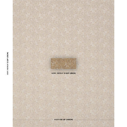 SCHUMACHER  WILLIAMSBURG TULIPANO WOVEN WOVEN CARAMEL   - 85830