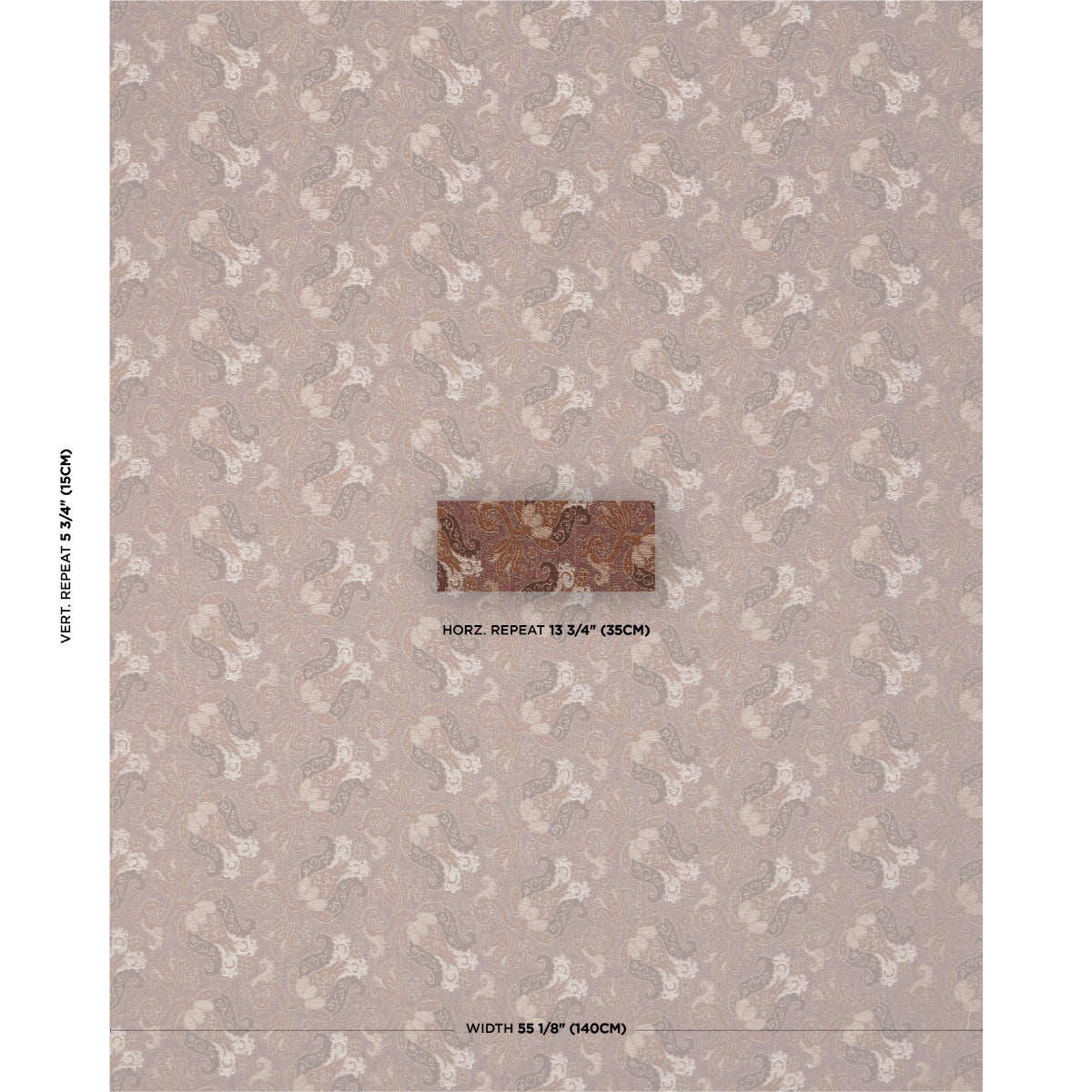 SCHUMACHER  WILLIAMSBURG TULIPANO WOVEN WOVEN ORCHID   - 85832