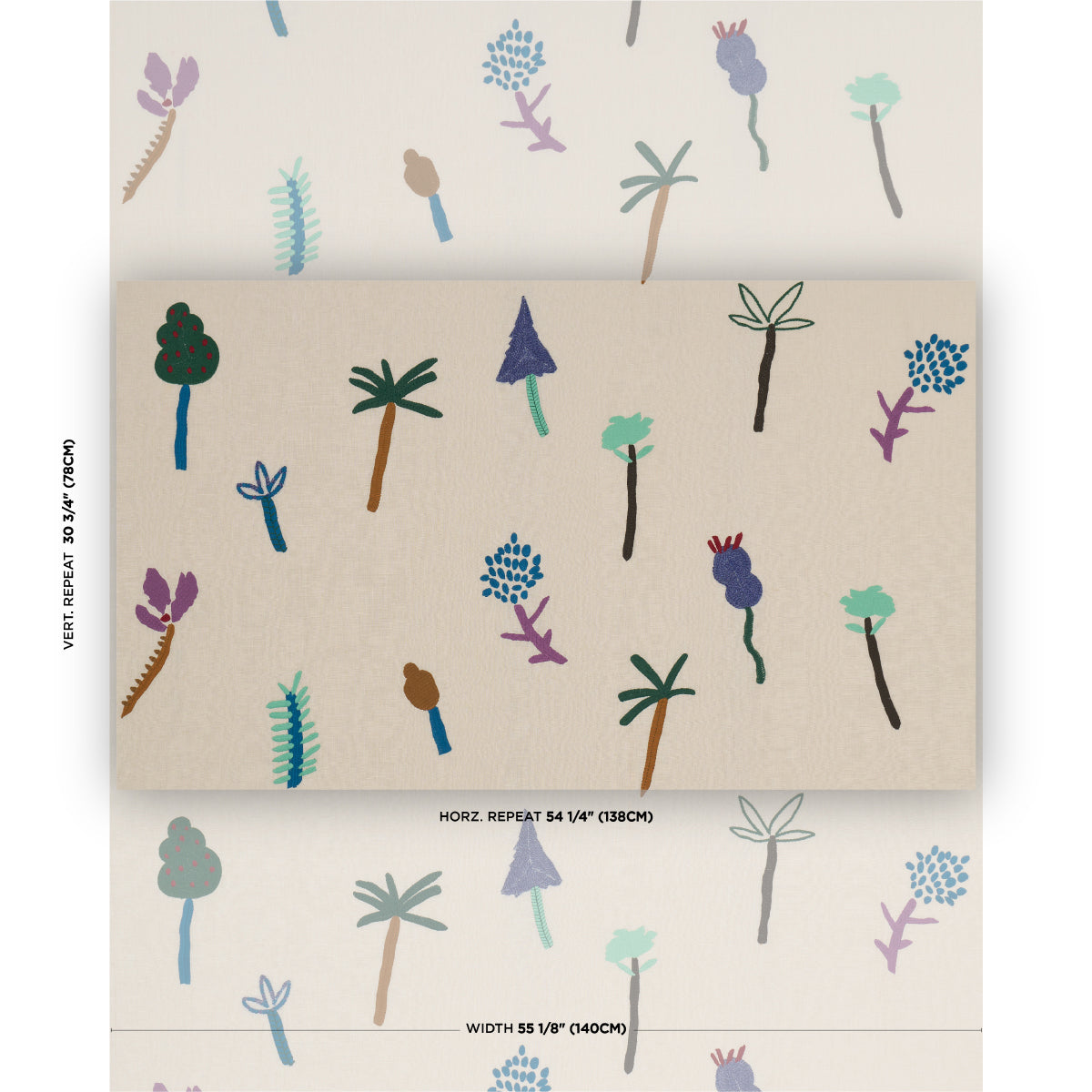 SCHUMACHER  CAROLINE Z HURLEY TROPICAL TREES   Multi   - 85850