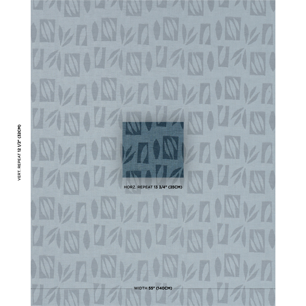 SCHUMACHER  CAROLINE Z HURLEY BANANA LEAF CUT OUT   Blue   - 85880