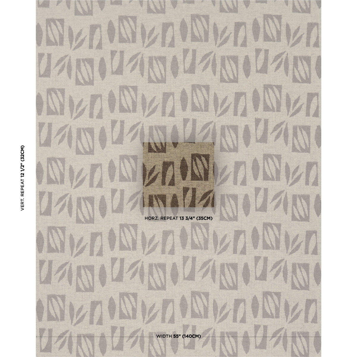 SCHUMACHER  CAROLINE Z HURLEY BANANA LEAF CUT OUT   Brown   - 85882