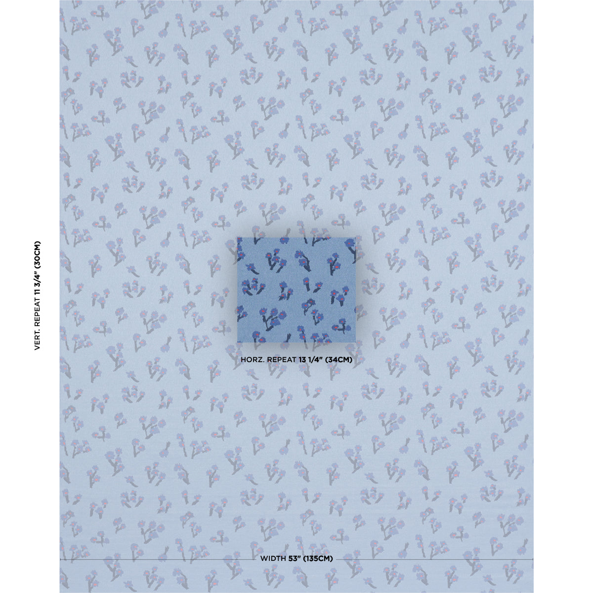 SCHUMACHER  CAROLINE Z HURLEY ROSIE POSY WOVEN   Blue   - 85892