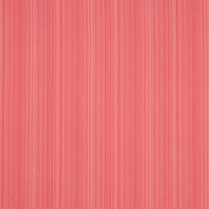 Pink striped fabric with vertical narrow darker stripes and linen texture.