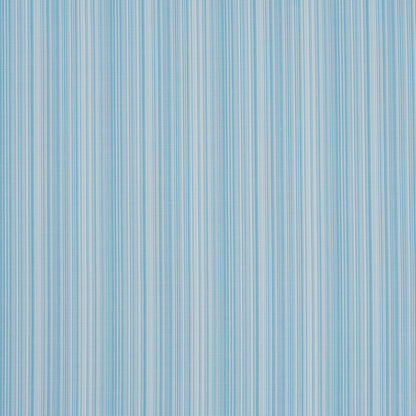 Light blue vertical striped fabric texture with alternating thin blue lines.