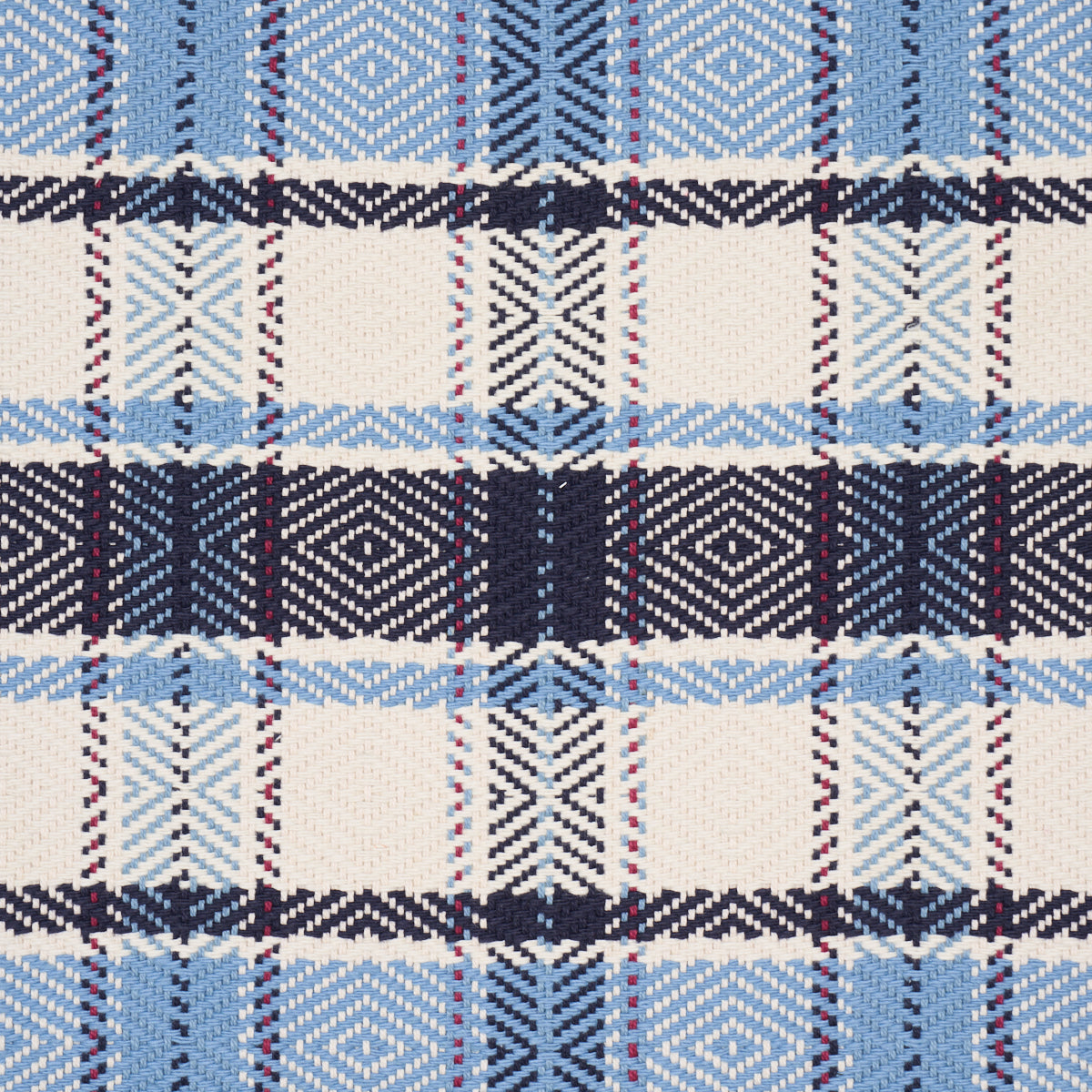 SCHUMACHER  PRAIRIE HEIDI PLAID WOVEN WOVEN INDIGO   - 85990
