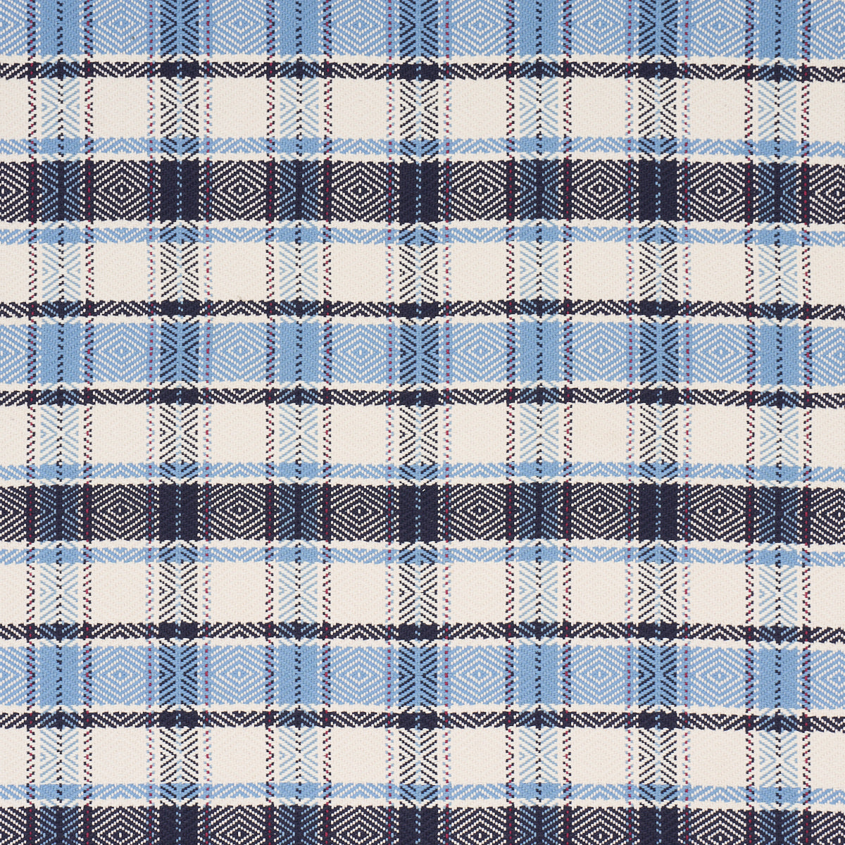 SCHUMACHER  PRAIRIE HEIDI PLAID WOVEN WOVEN INDIGO   - 85990