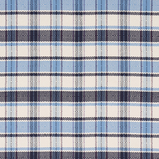 SCHUMACHER  PRAIRIE HEIDI PLAID WOVEN WOVEN INDIGO   - 85990