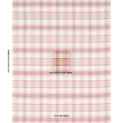 SCHUMACHER  PRAIRIE HEIDI PLAID WOVEN WOVEN CRANBERRY   - 85991