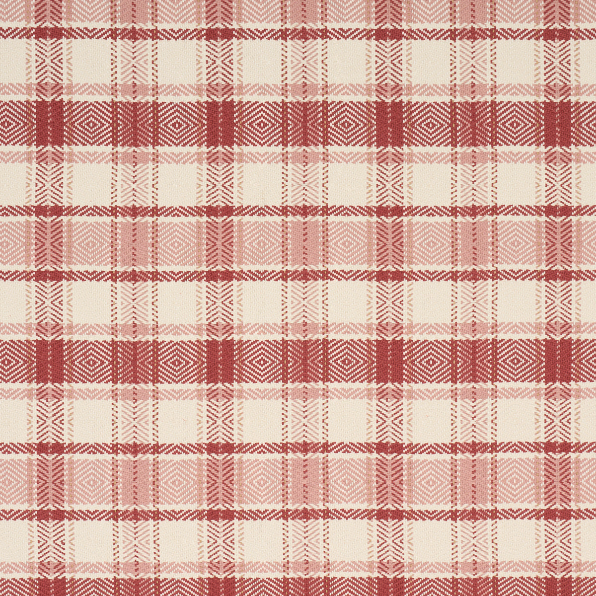 SCHUMACHER  PRAIRIE HEIDI PLAID WOVEN WOVEN CRANBERRY   - 85991