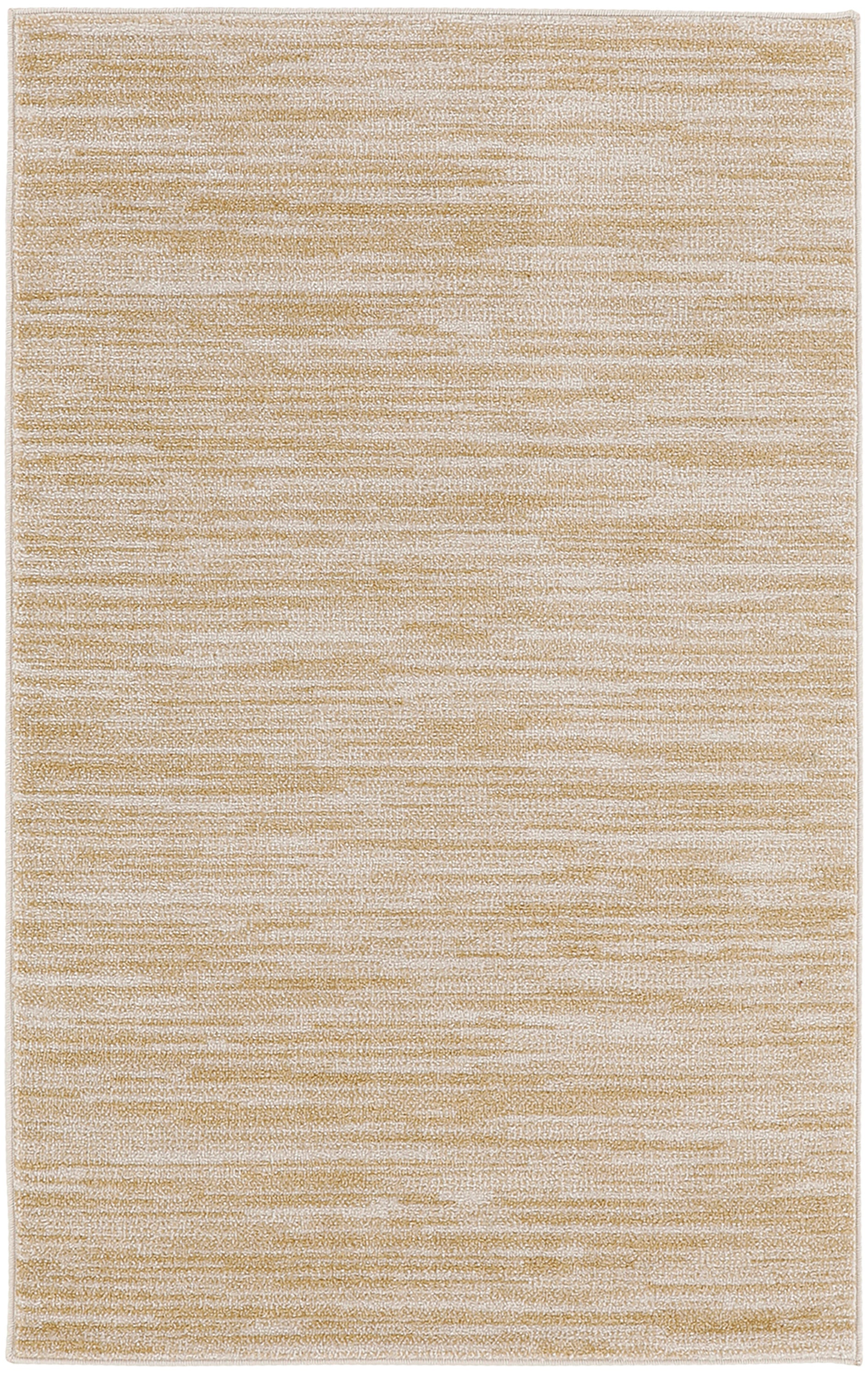 Rectangular beige and cream outdoor rug with a marled textured weave; versatile neutral for outdoor spaces.