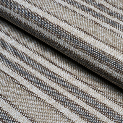SCHUMACHER  PERENNIAL FAVORITES EVEN KEEL OUTDOOR STRIPE   Greige   - 86030