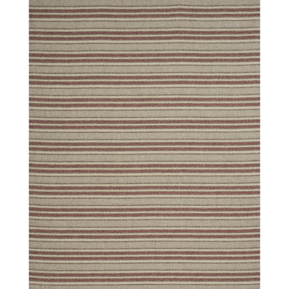 SCHUMACHER  PERENNIAL FAVORITES EVEN KEEL OUTDOOR STRIPE   Rust   - 86031
