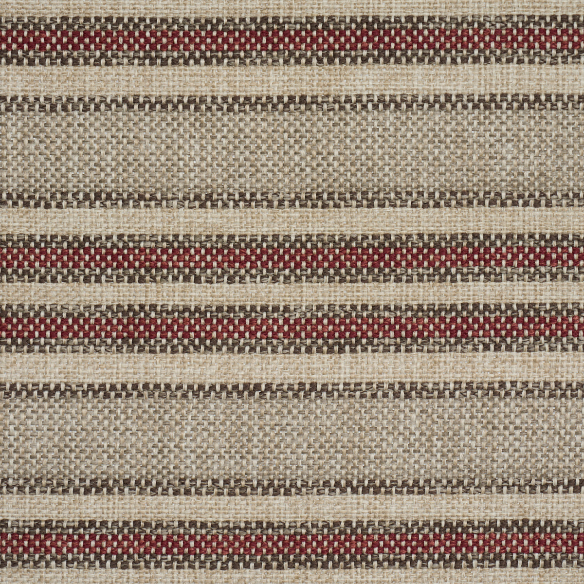 SCHUMACHER  PERENNIAL FAVORITES EVEN KEEL OUTDOOR STRIPE   Rust   - 86031
