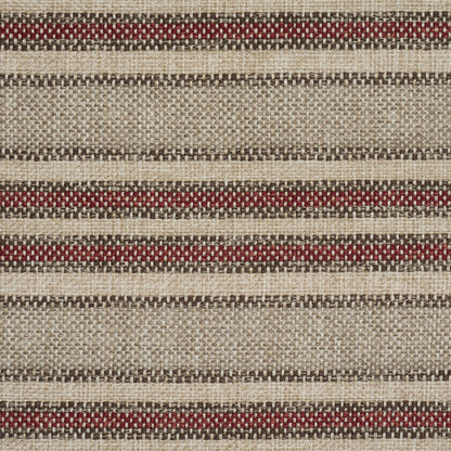 SCHUMACHER  PERENNIAL FAVORITES EVEN KEEL OUTDOOR STRIPE   Rust   - 86031