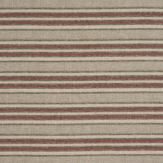 SCHUMACHER  PERENNIAL FAVORITES EVEN KEEL OUTDOOR STRIPE   Rust   - 86031