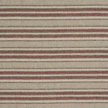 SCHUMACHER  PERENNIAL FAVORITES EVEN KEEL OUTDOOR STRIPE   Rust   - 86031