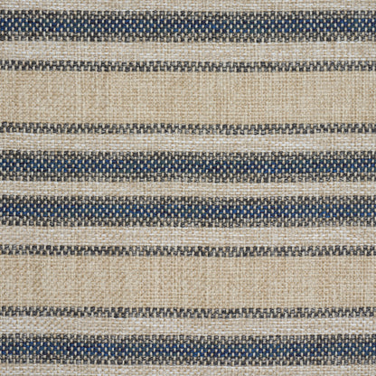 SCHUMACHER  PERENNIAL FAVORITES EVEN KEEL OUTDOOR STRIPE   Navy   - 86032