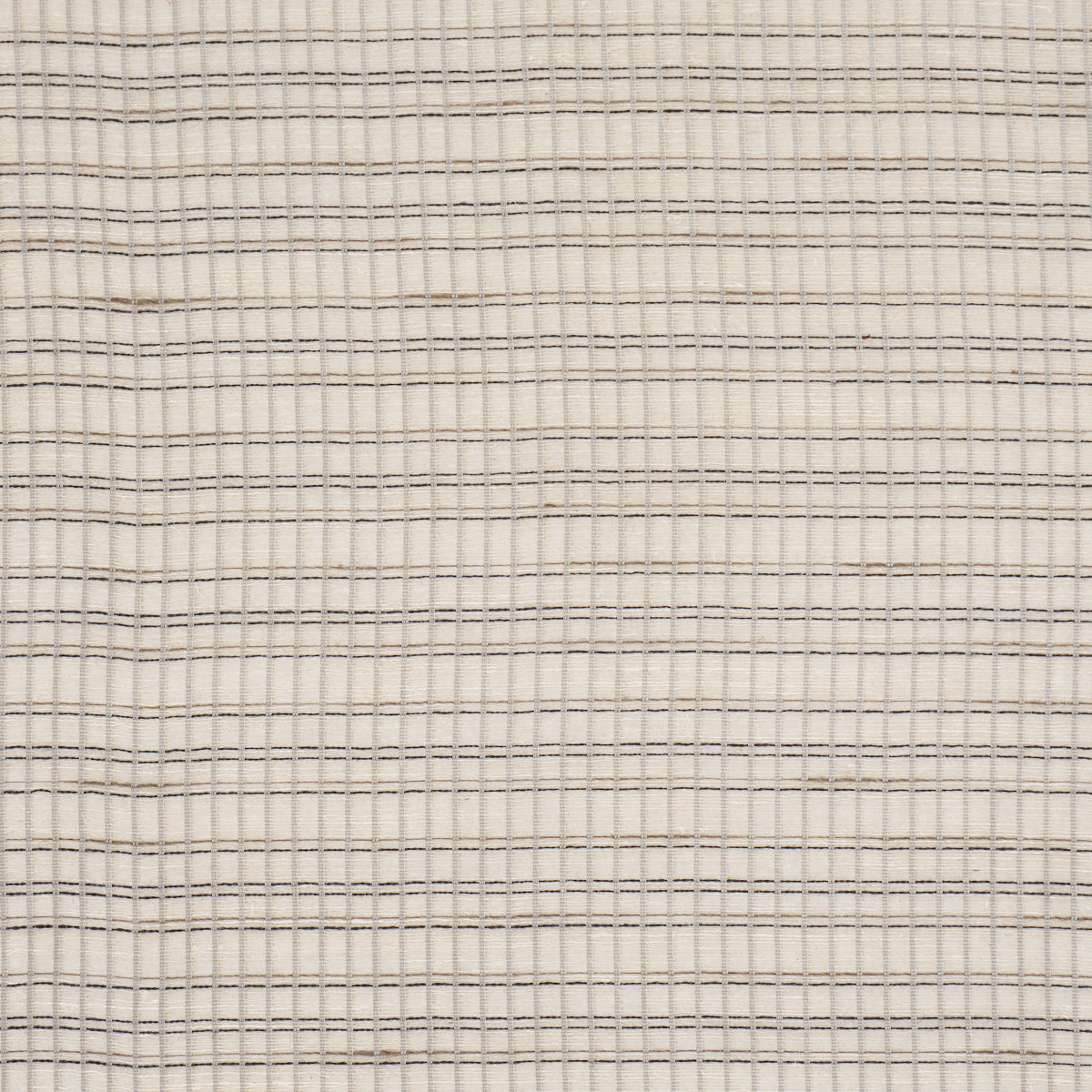 SCHUMACHER  PATTERSON FLYNN PAYTON LINEN SHEER GRID   Black & White   - 86050