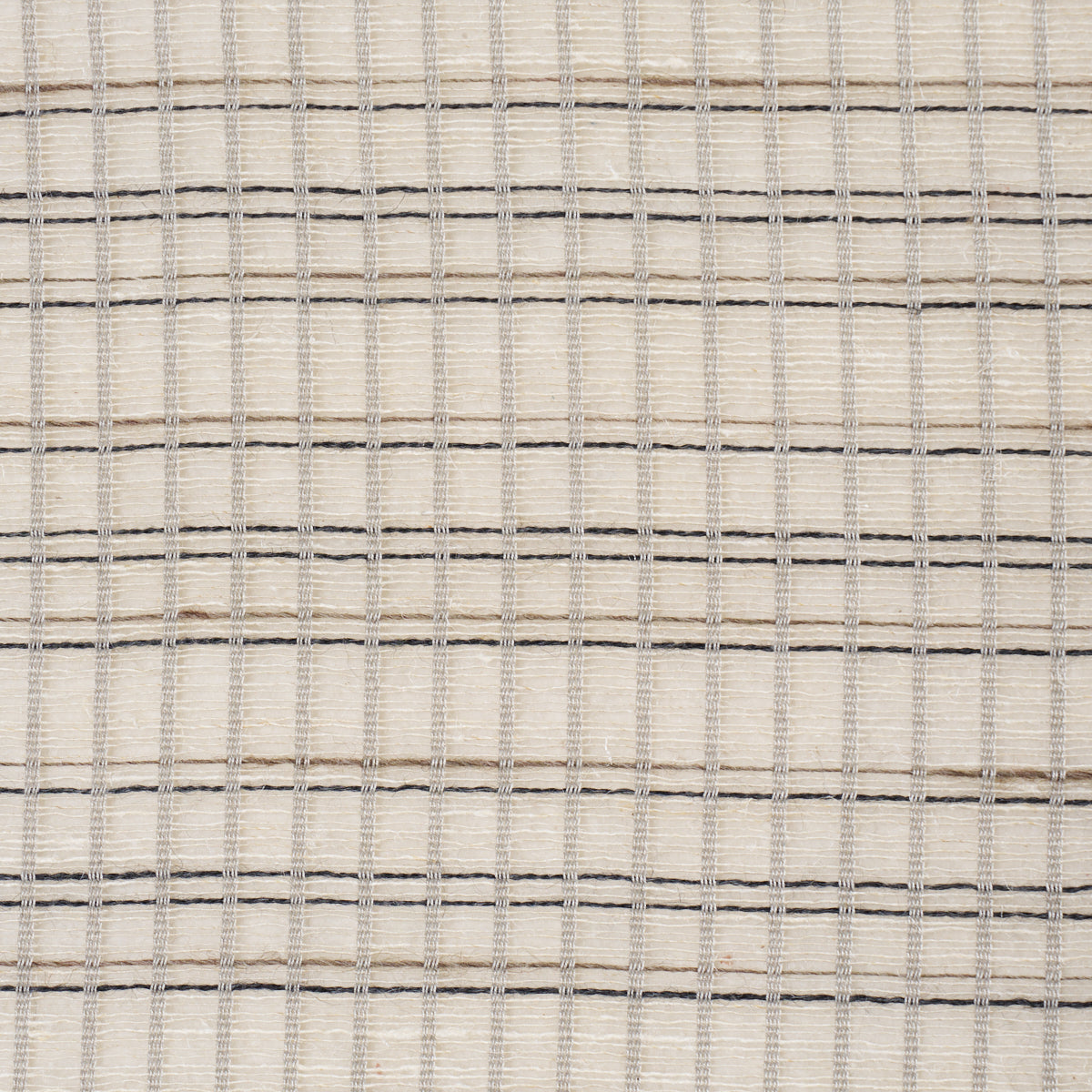 SCHUMACHER  PATTERSON FLYNN PAYTON LINEN SHEER GRID   Black & White   - 86050