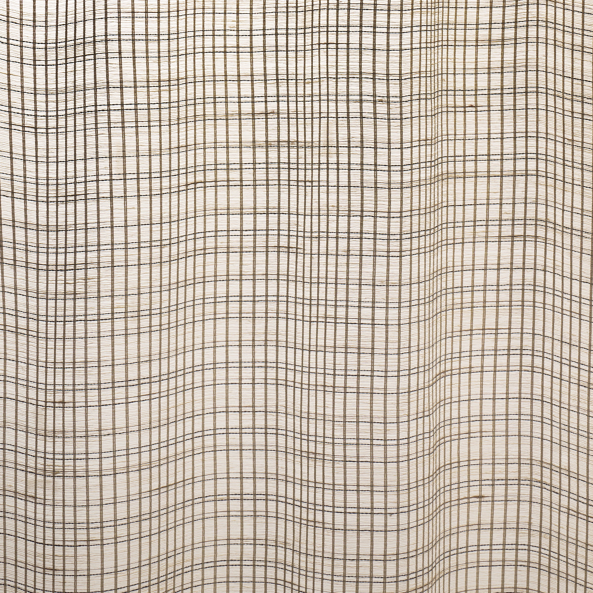 SCHUMACHER  PATTERSON FLYNN PAYTON LINEN SHEER GRID   Black & White   - 86050