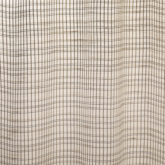 SCHUMACHER  PATTERSON FLYNN PAYTON LINEN SHEER GRID   Black & White   - 86050