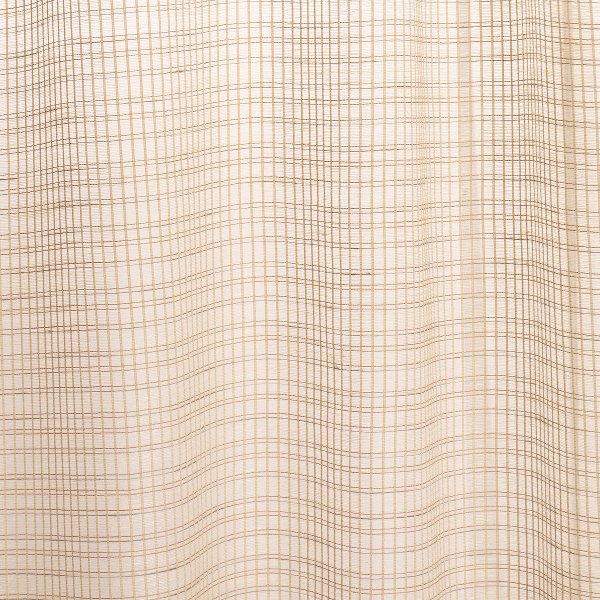 SCHUMACHER  PATTERSON FLYNN PAYTON LINEN SHEER GRID   Natural   - 86051