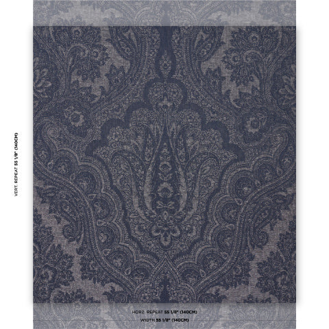 SCHUMACHER  ACQUERELLO AMARA PAISLEY   Indigo   - 86120