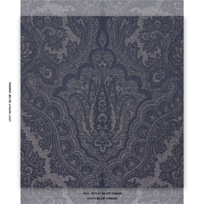 SCHUMACHER  ACQUERELLO AMARA PAISLEY   Indigo   - 86120