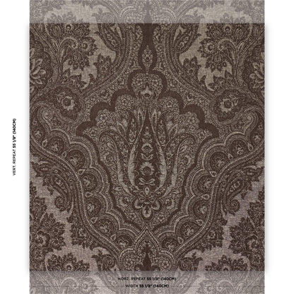 SCHUMACHER  ACQUERELLO AMARA PAISLEY   Mocha   - 86122