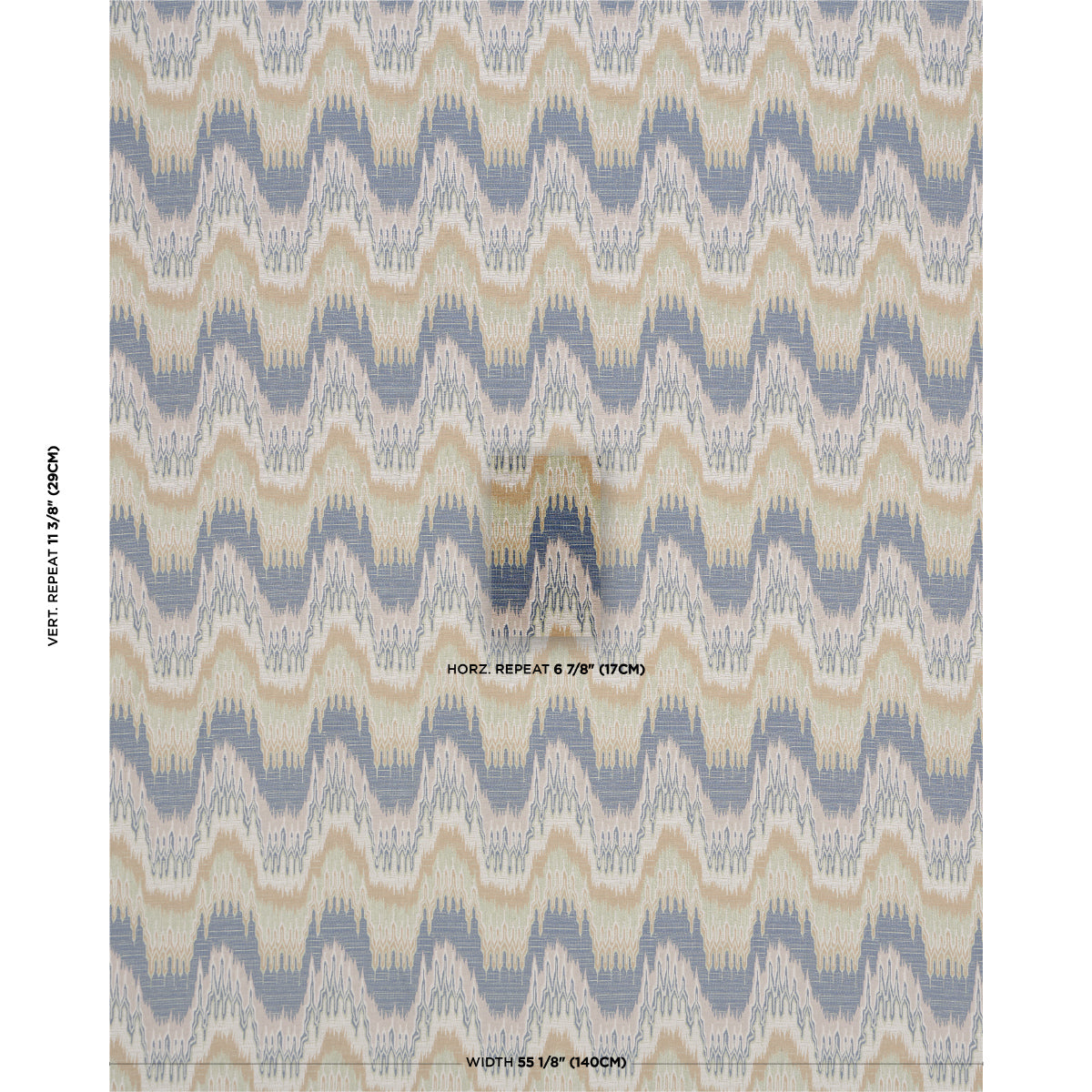 SCHUMACHER  ACQUERELLO ELIO FLAMESTITCH   Indigo   - 86131