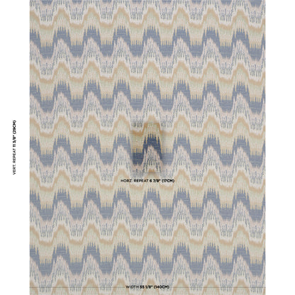 SCHUMACHER  ACQUERELLO ELIO FLAMESTITCH   Indigo   - 86131