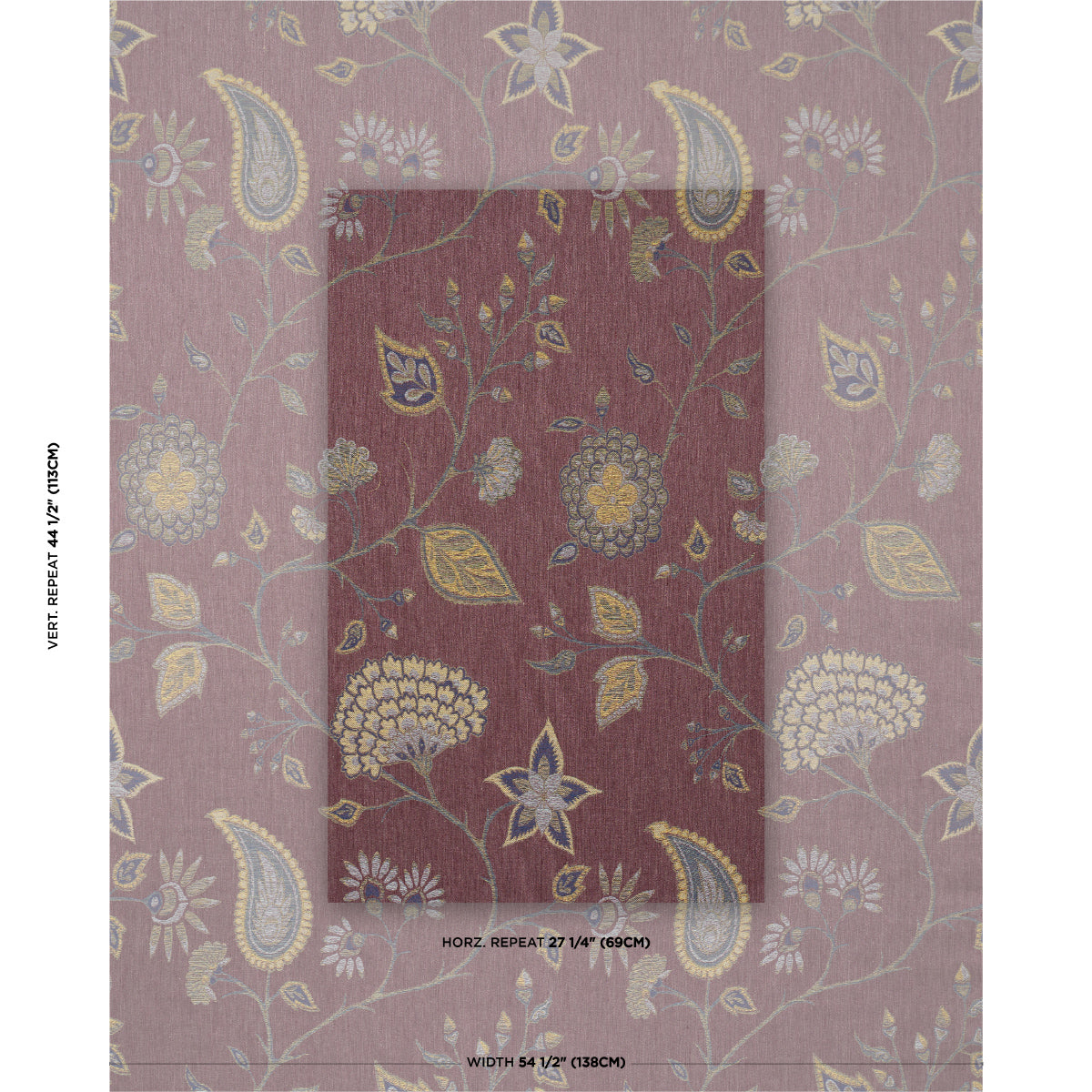 SCHUMACHER  ACQUERELLO FIAMMETTA JACQUARD   Rosa   - 86151